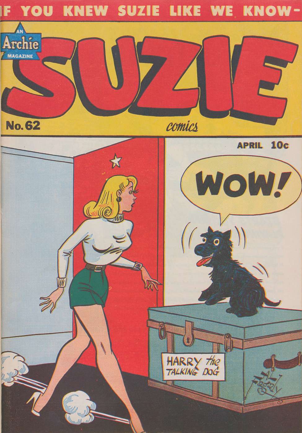 Comic Book Cover For Suzie Comics 62