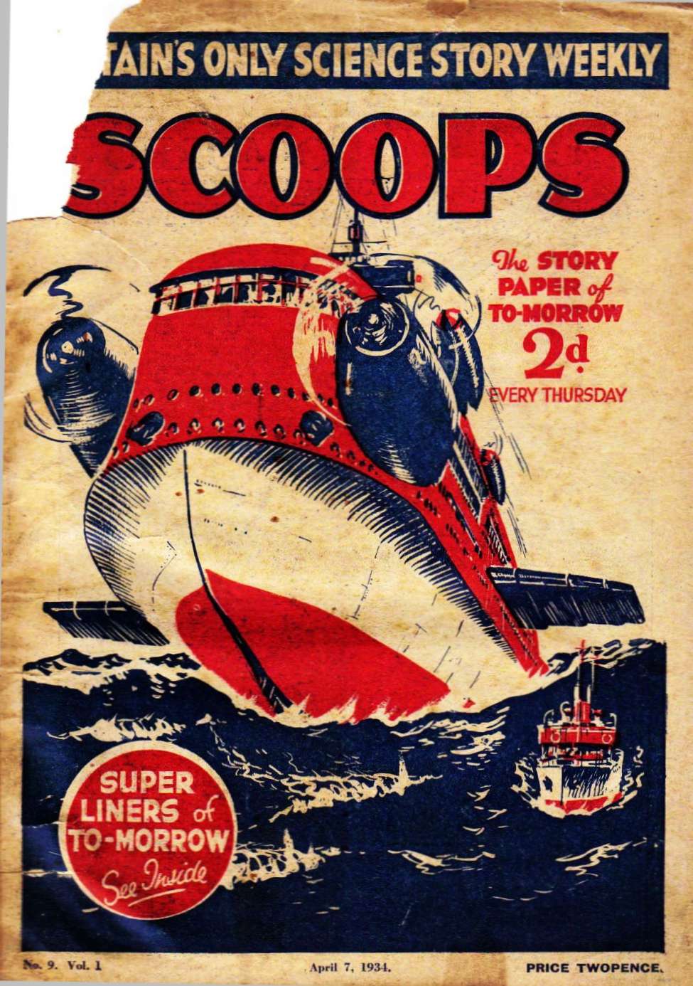 Comic Book Cover For Scoops 9 - Vengeance on Venus