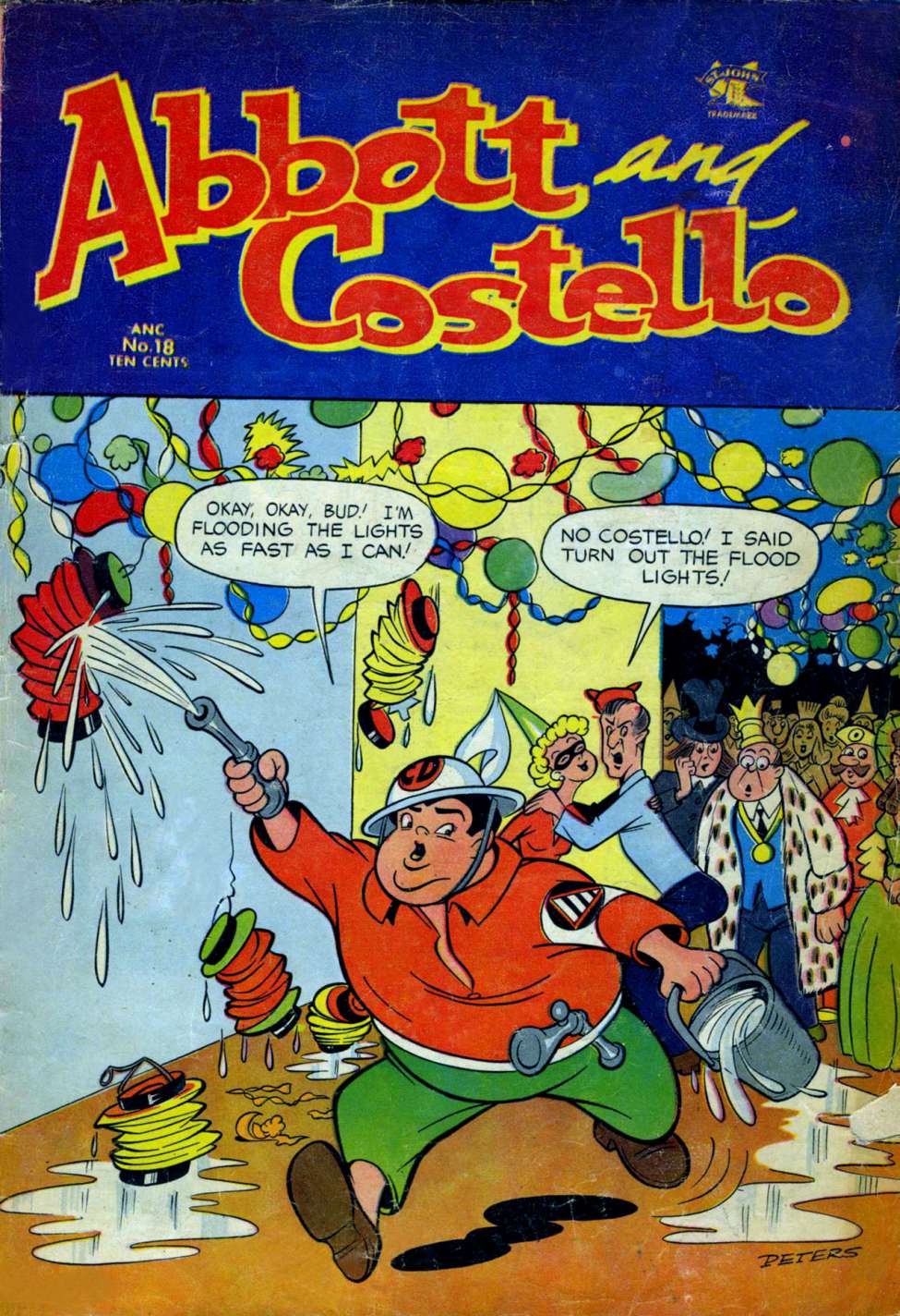 Comic Book Cover For Abbott and Costello Comics 18