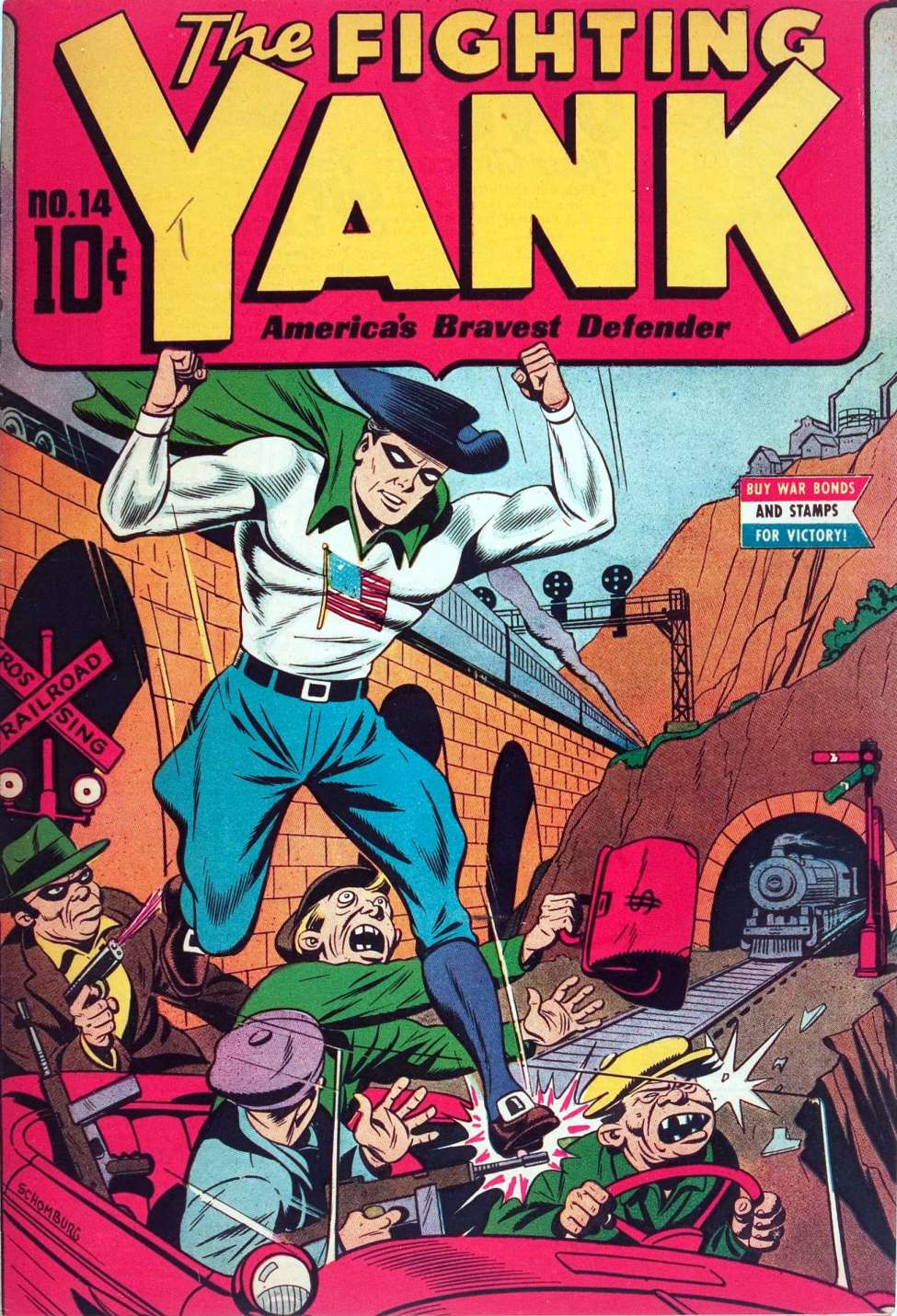 Comic Book Cover For The Fighting Yank 14 (alt) - Version 3