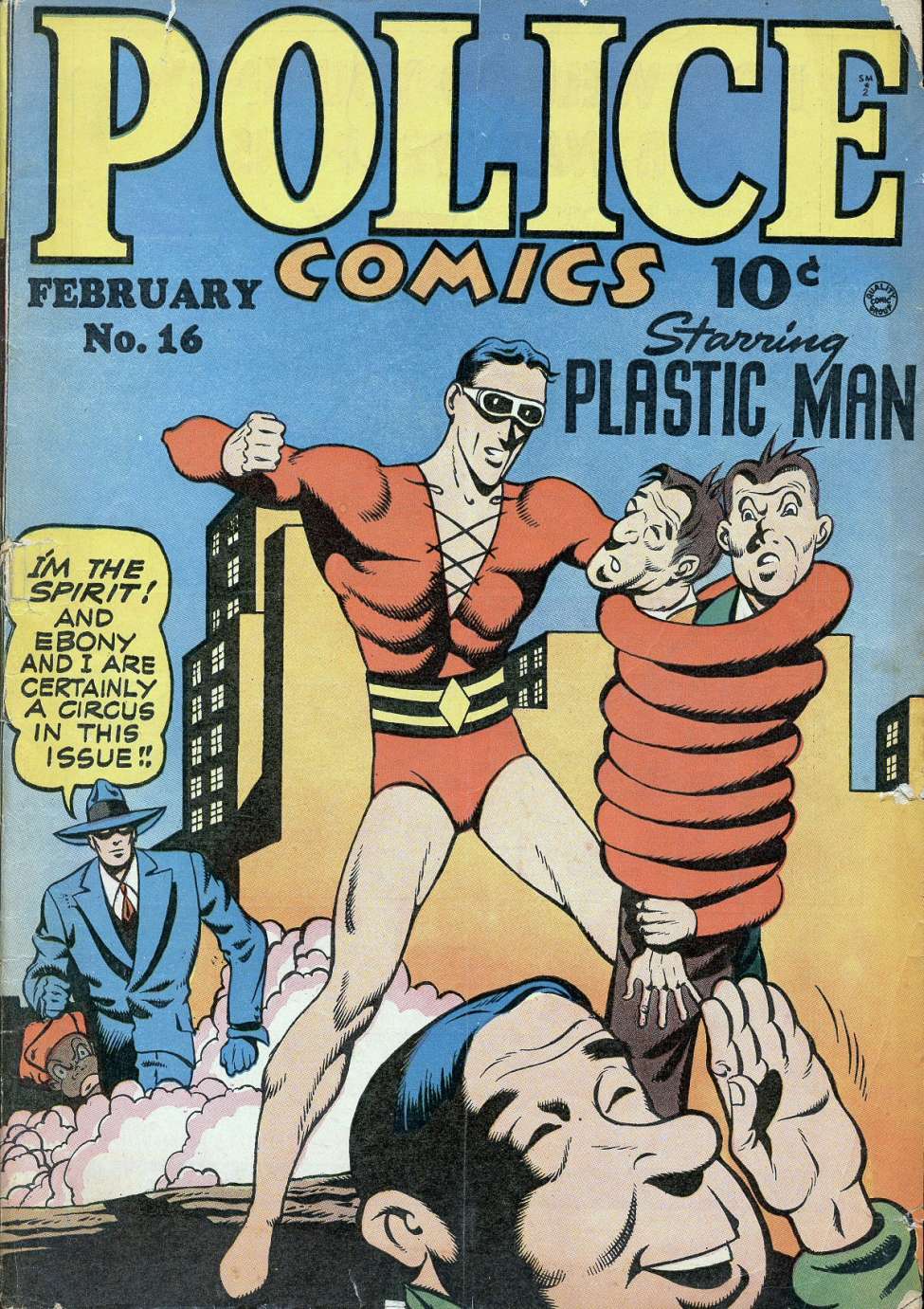 Comic Book Cover For Police Comics 16