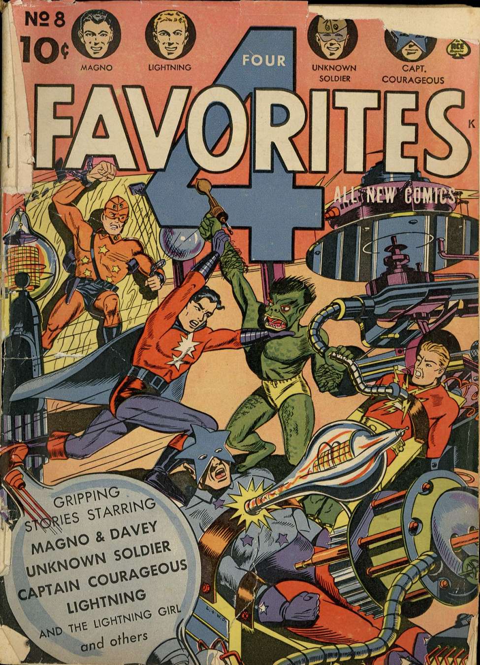Comic Book Cover For Four Favorites 8