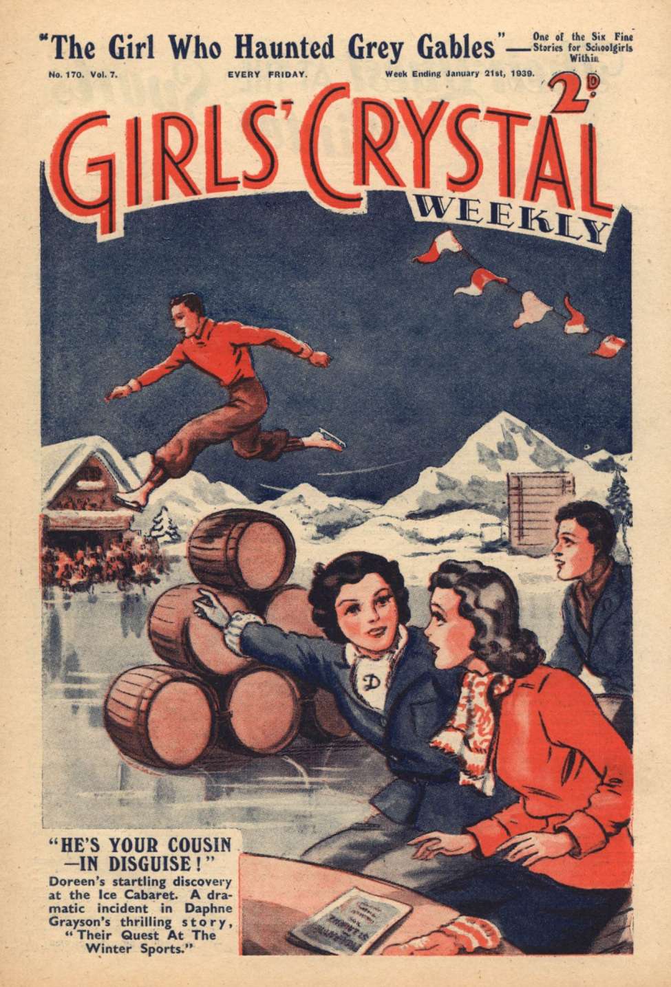 Comic Book Cover For Girls' Crystal 170 - Their Quest at the Winter Sports