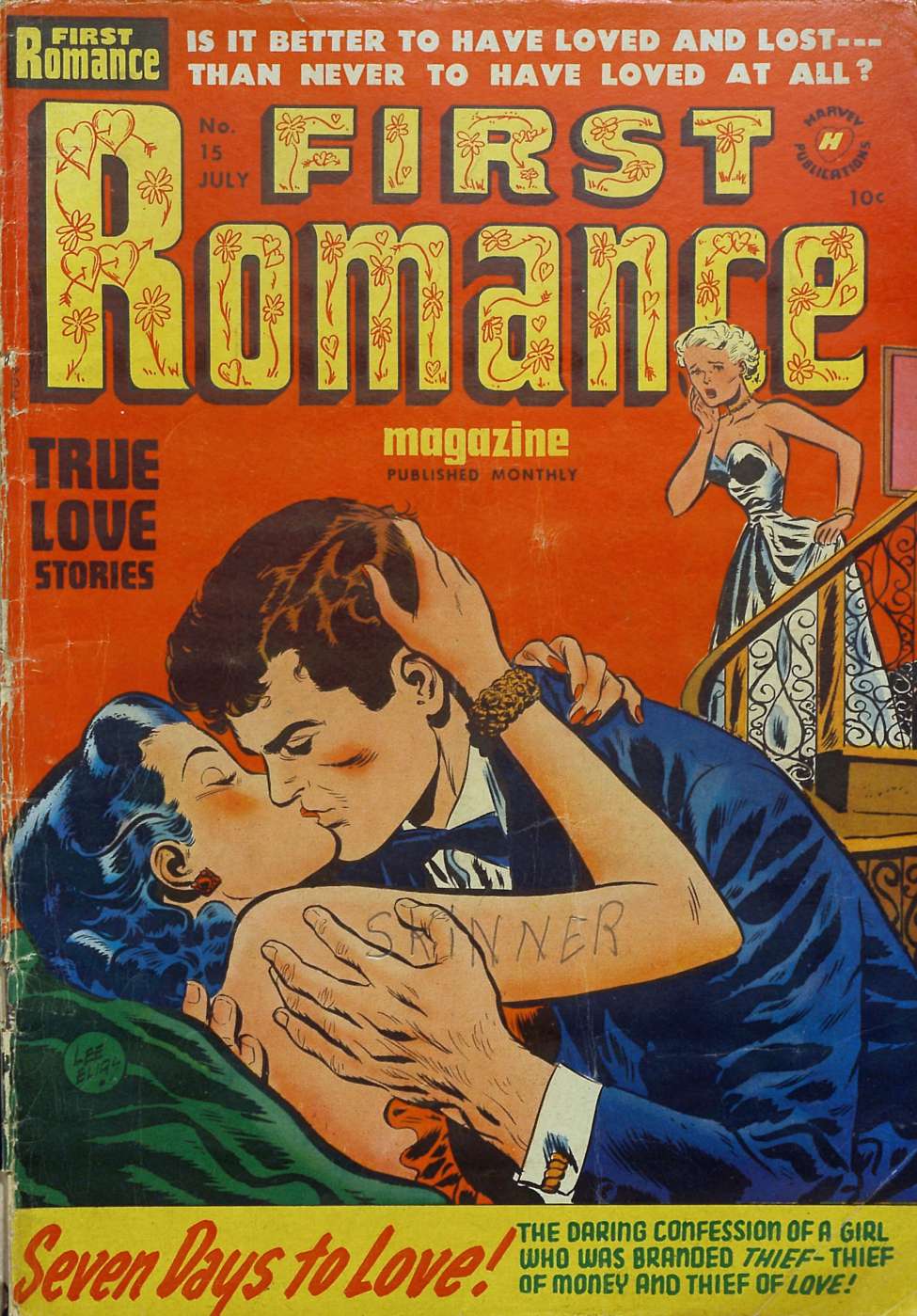 Comic Book Cover For First Romance Magazine 15