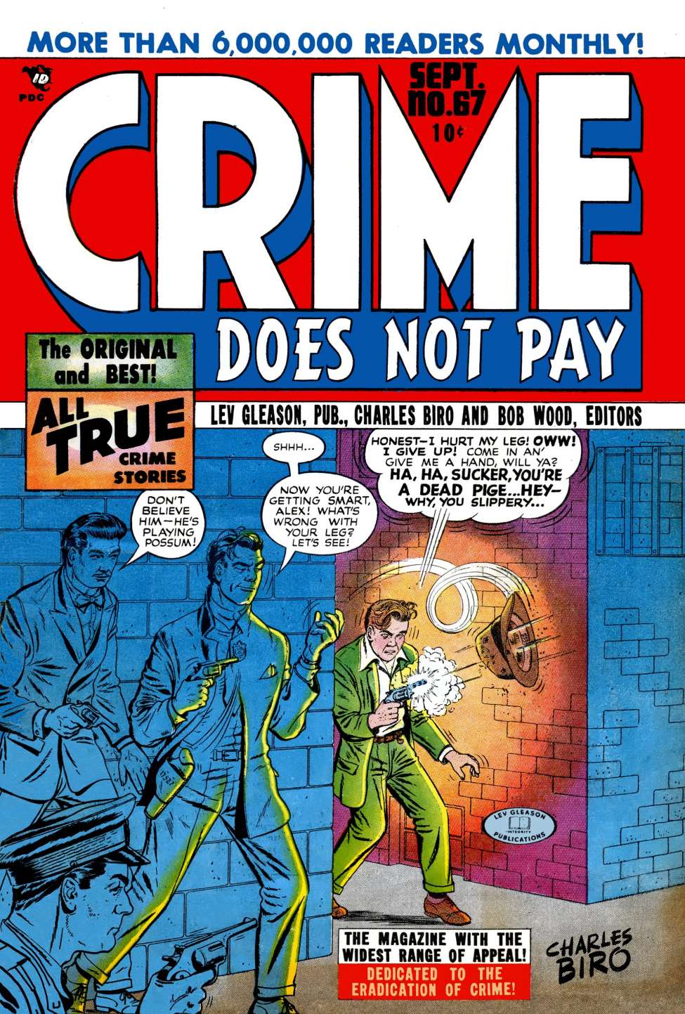 Comic Book Cover For Crime Does Not Pay 67