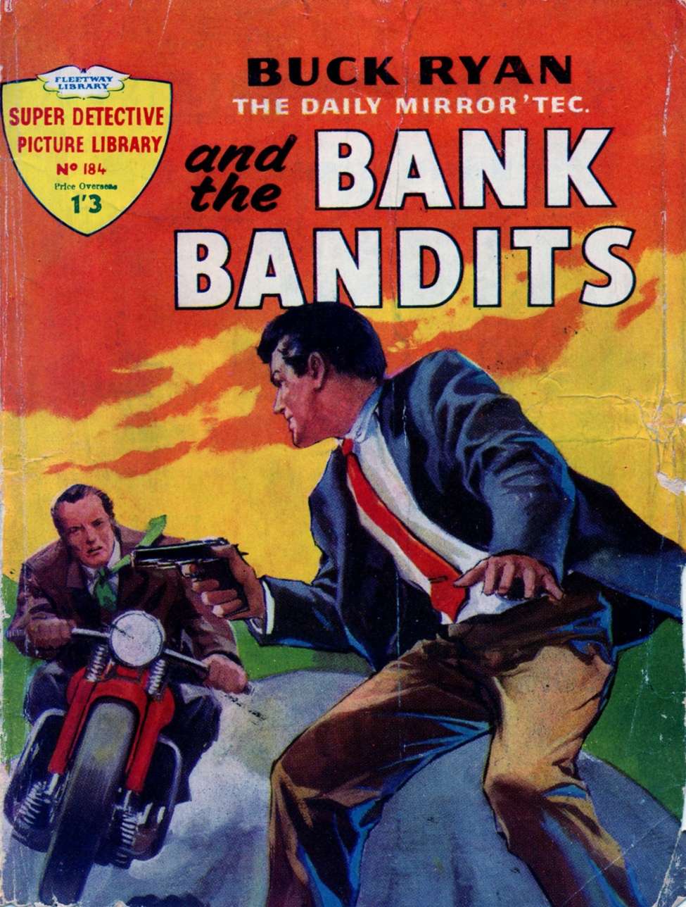Comic Book Cover For Super Detective Library 184 - Buck Ryan And The Bank Bandits