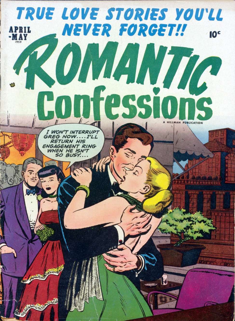 Comic Book Cover For Romantic Confessions v3 1