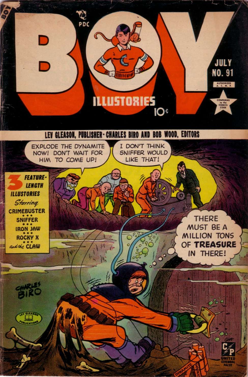 Comic Book Cover For Boy Comics 91