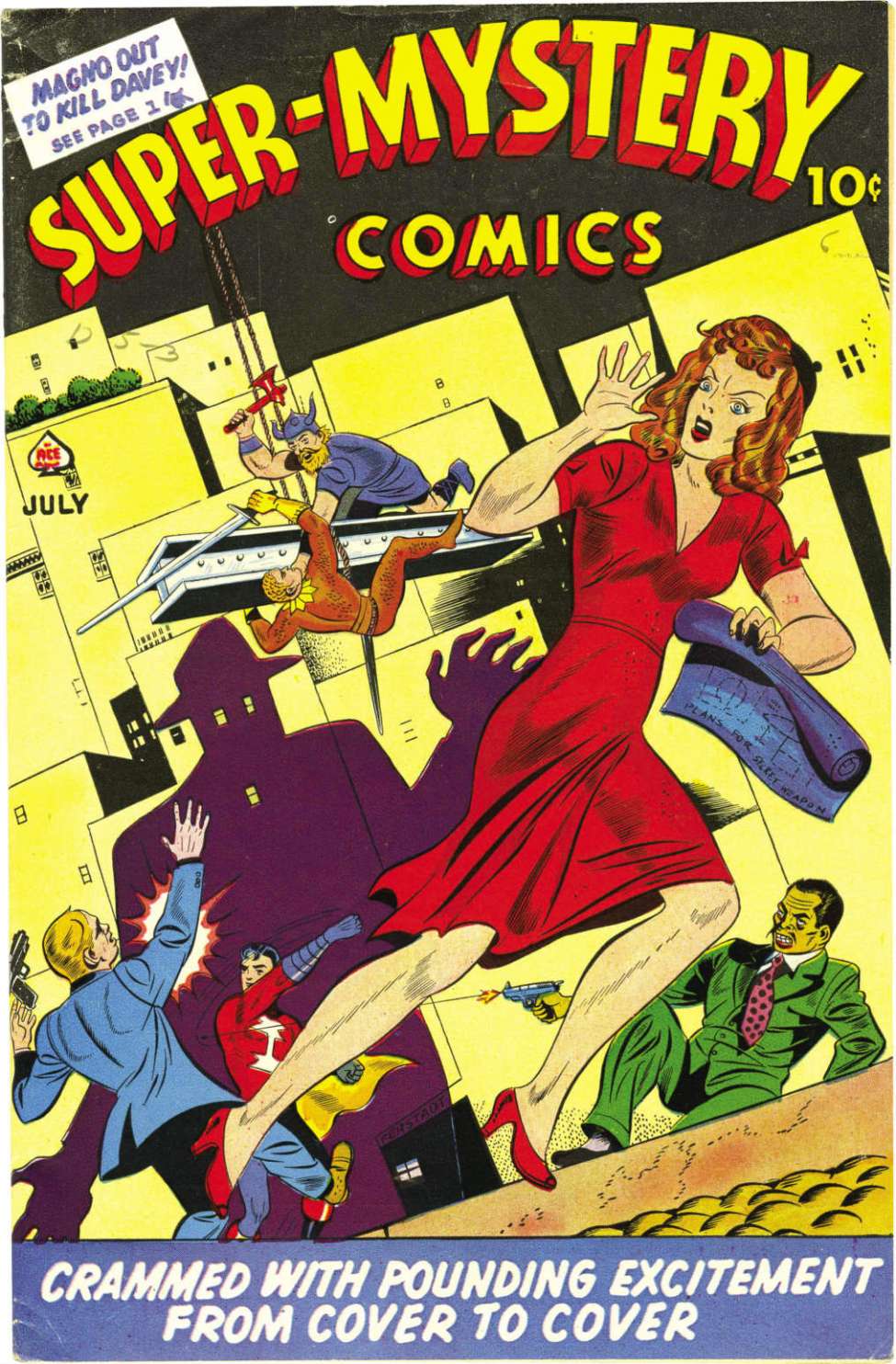 Comic Book Cover For Super-Mystery Comics v4 3 - Version 1