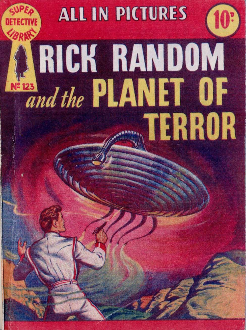 Book Cover For Super Detective Library 123 - The Planet of Terror