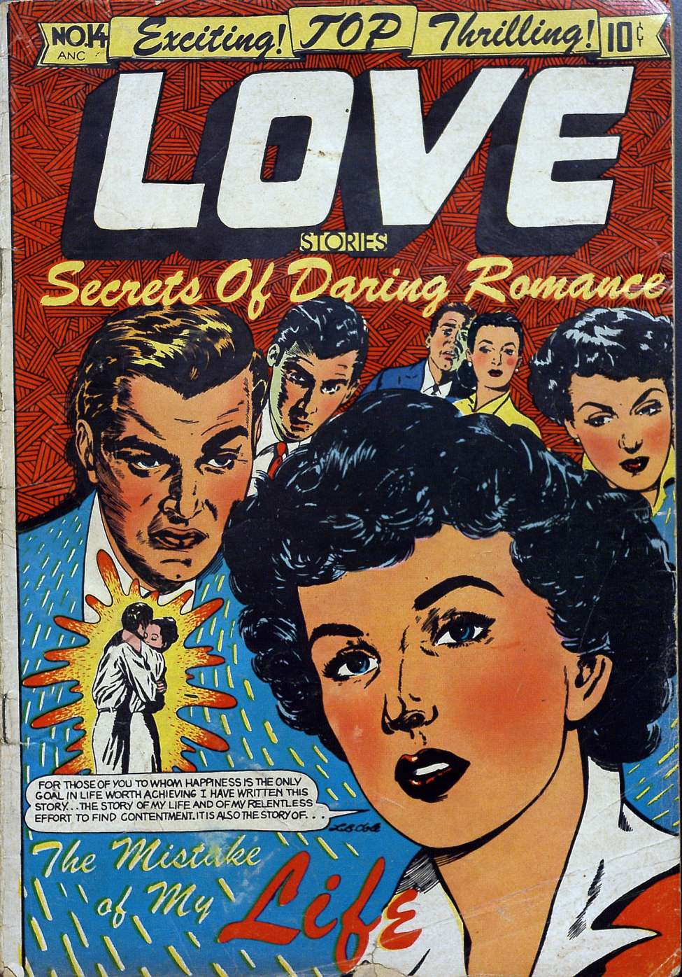 Comic Book Cover For Top Love Stories 14