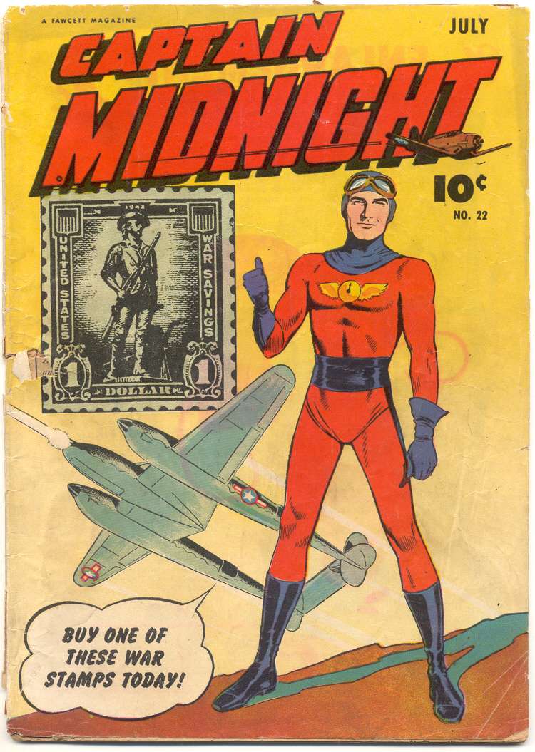 Comic Book Cover For Captain Midnight 22