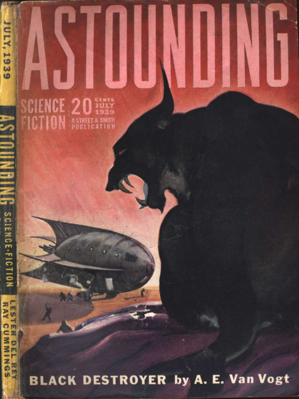 Book Cover For Astounding v23 5 - Black Destroyer - A. E. van Vogt