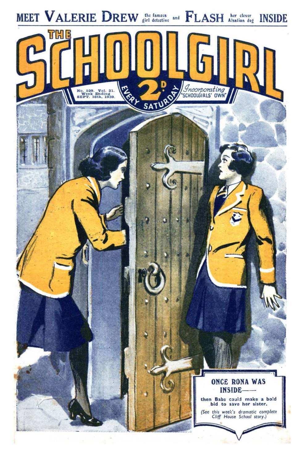 Comic Book Cover For The Schoolgirl 529