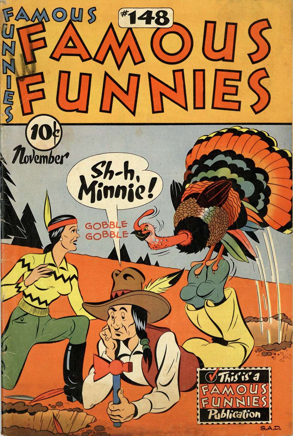 Comic Book Cover For Famous Funnies 148