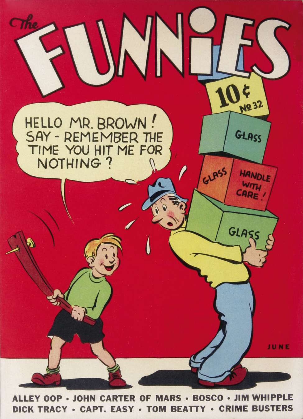 Comic Book Cover For The Funnies 32