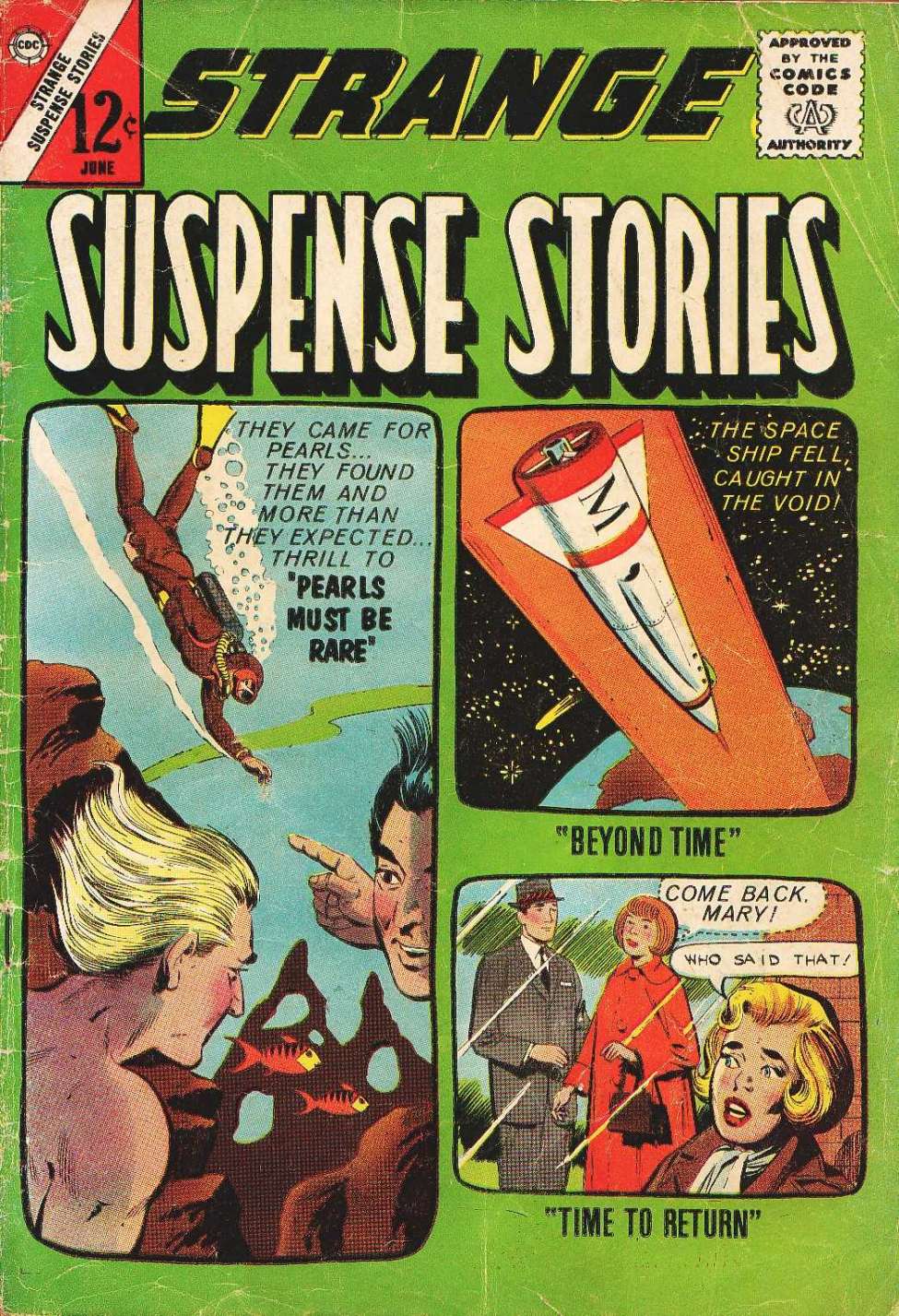 Comic Book Cover For Strange Suspense Stories 65 - Version 1
