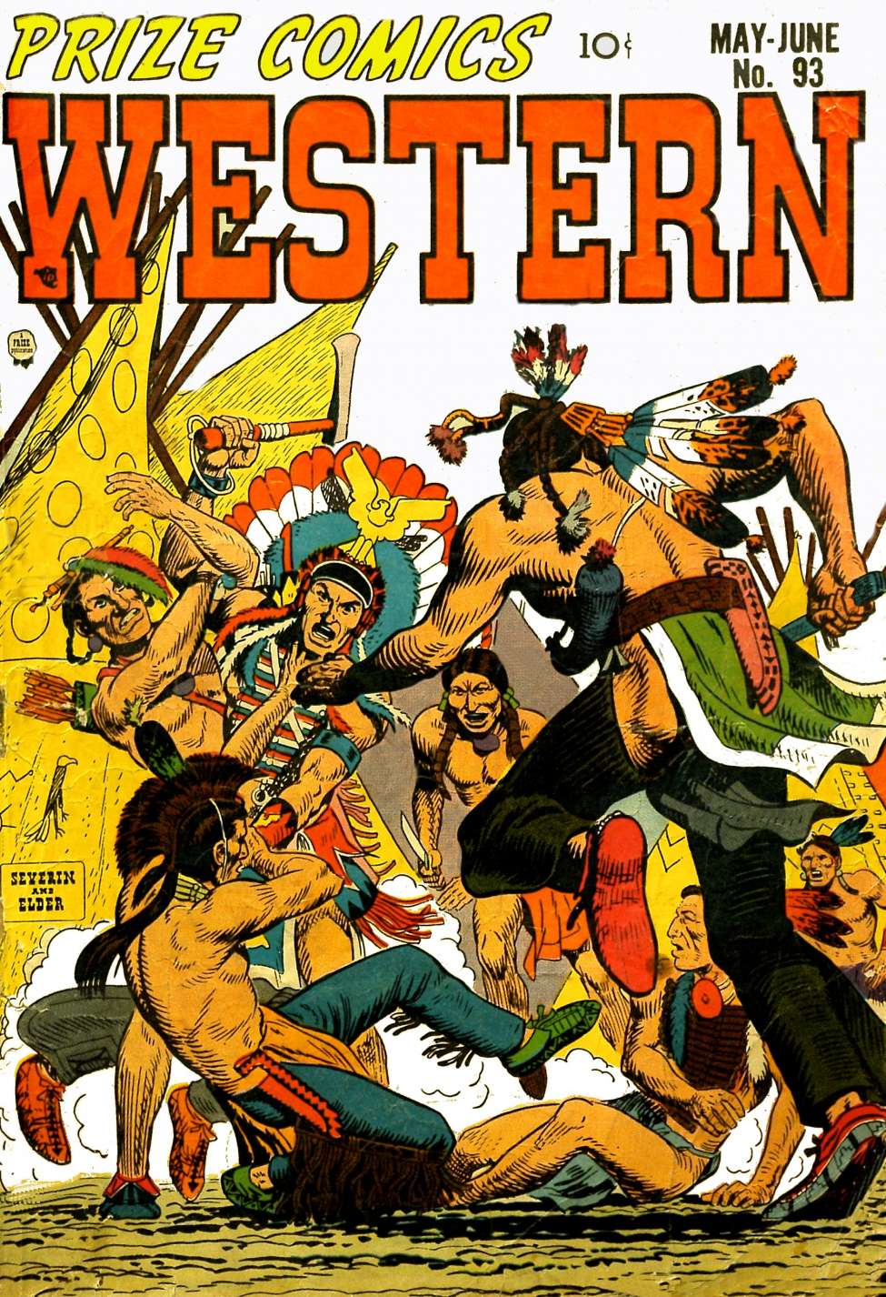 Comic Book Cover For Prize Comics Western 93