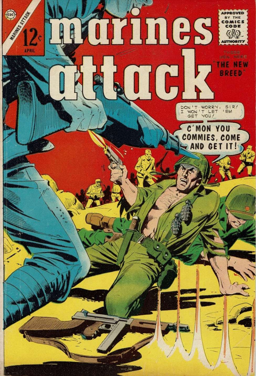 Comic Book Cover For Marines Attack 4