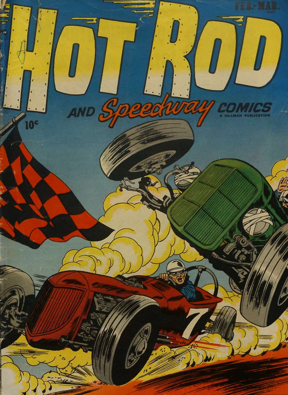 Comic Book Cover For Hot Rod and Speedway Comics 1