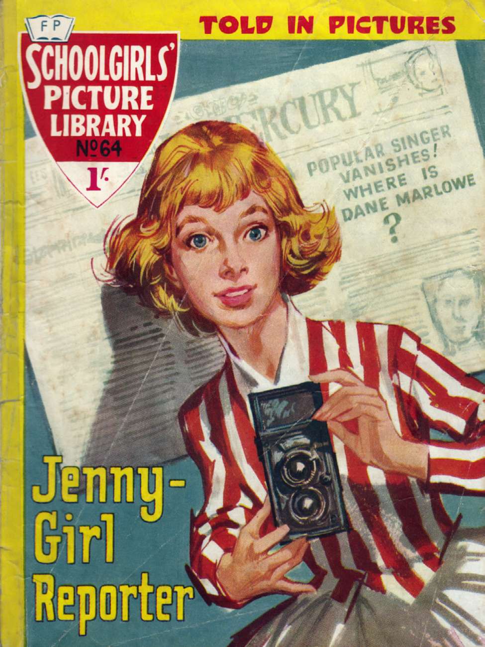 Book Cover For Schoolgirls' Picture Library 64 - Jenny-Girl Reporter