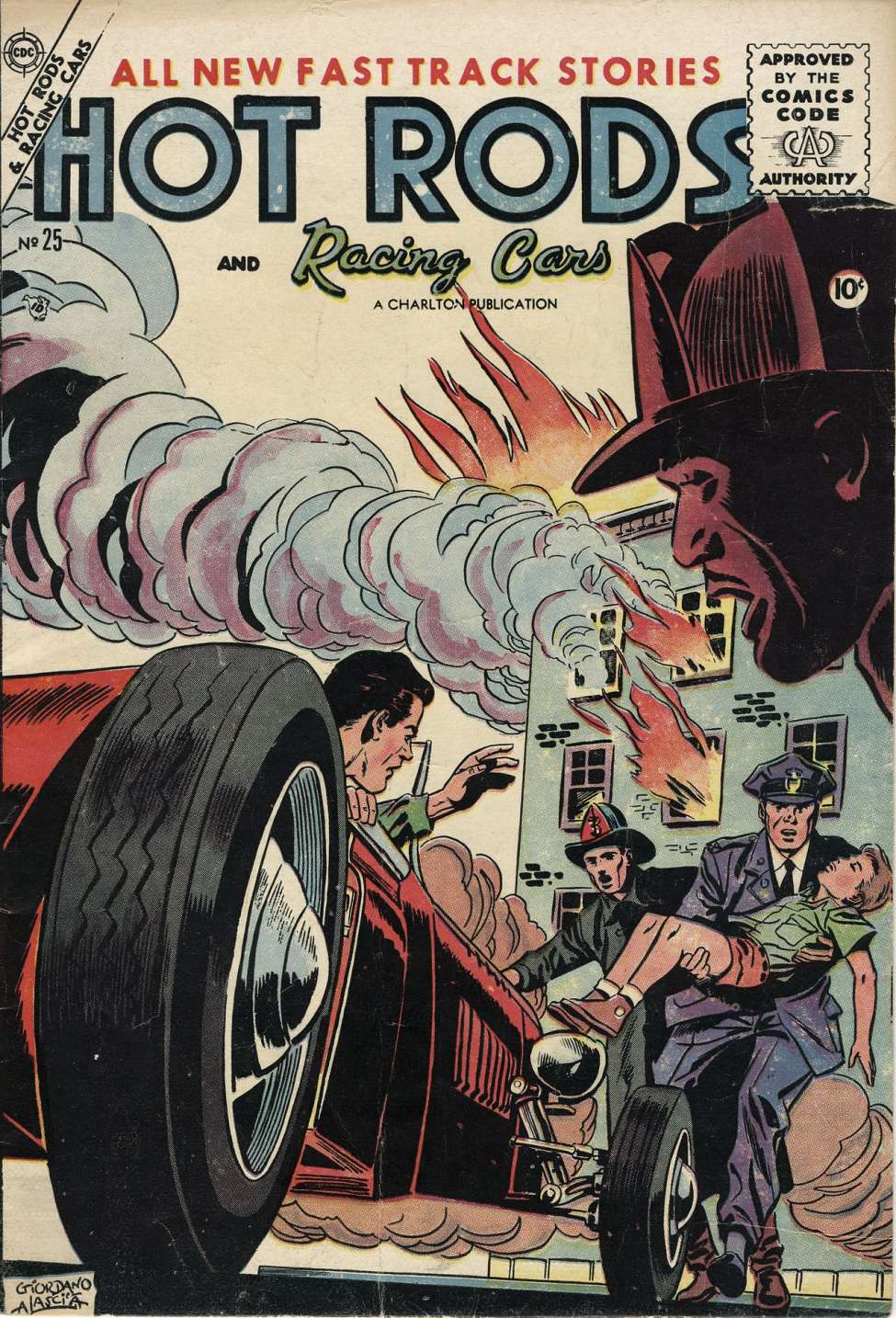 Comic Book Cover For Hot Rods and Racing Cars 25