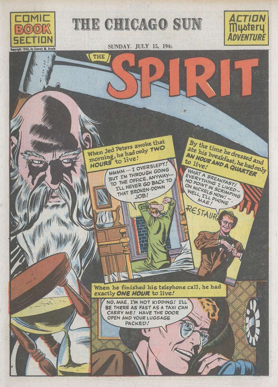 Book Cover For The Spirit (1945-07-15) - Chicago Sun - Version 1