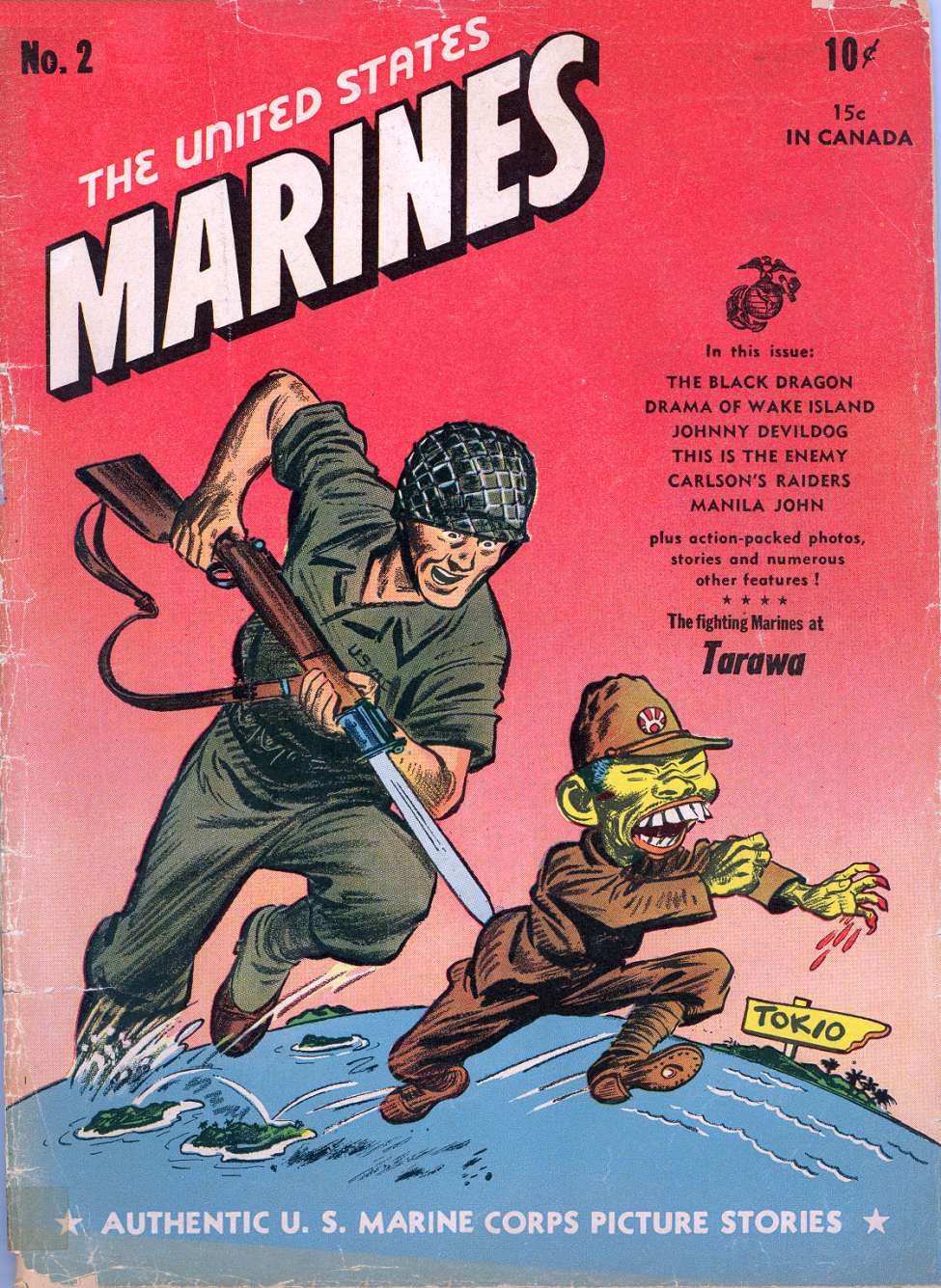 Comic Book Cover For The United States Marines 2