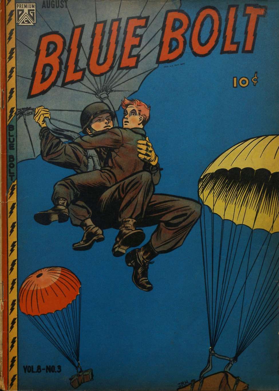 Comic Book Cover For Blue Bolt v8 3