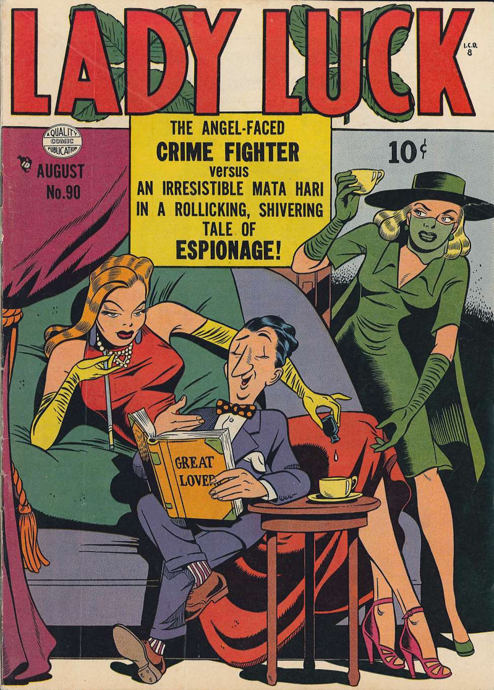 Comic Book Cover For Lady Luck 90