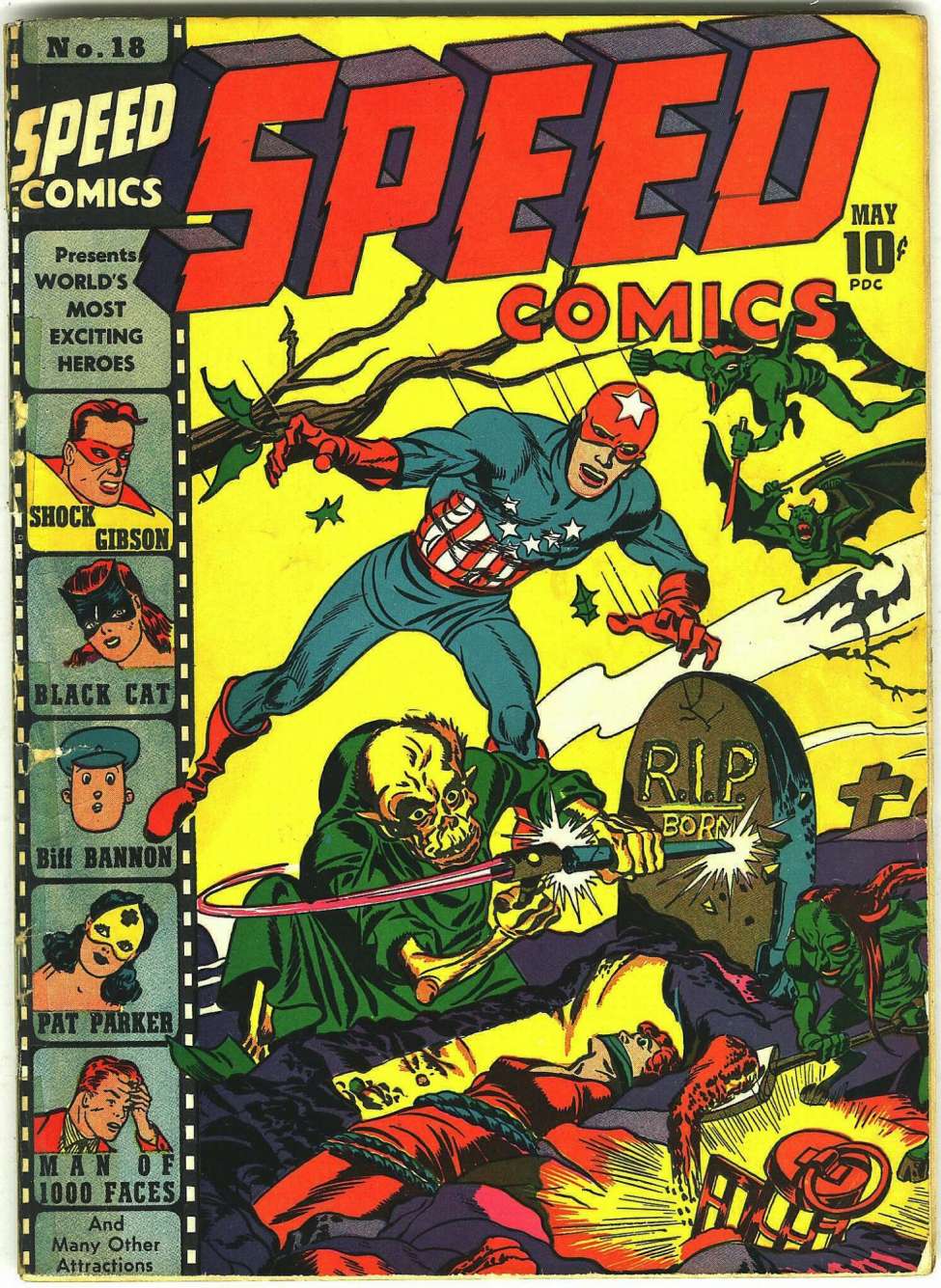 Comic Book Cover For Speed Comics 18