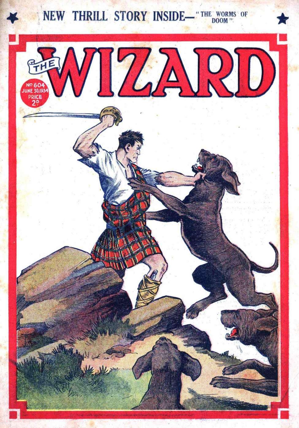 Comic Book Cover For The Wizard 604