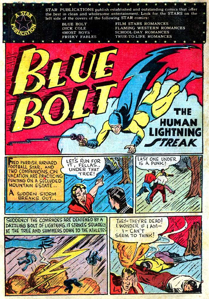 Book Cover For Blue Bolt 105