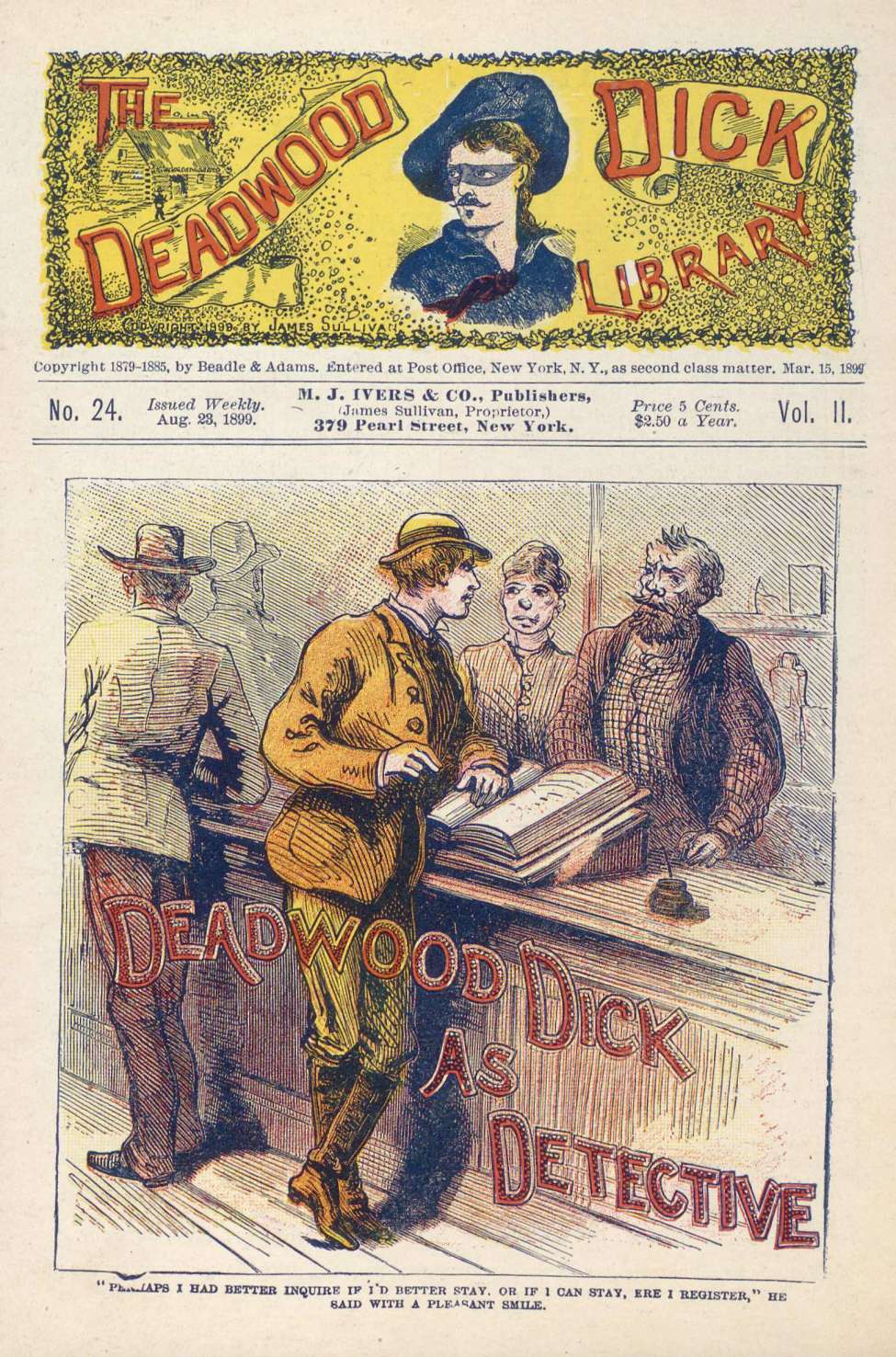 Book Cover For Deadwood Dick Library v2 24 - Deadwood Dick as Detective