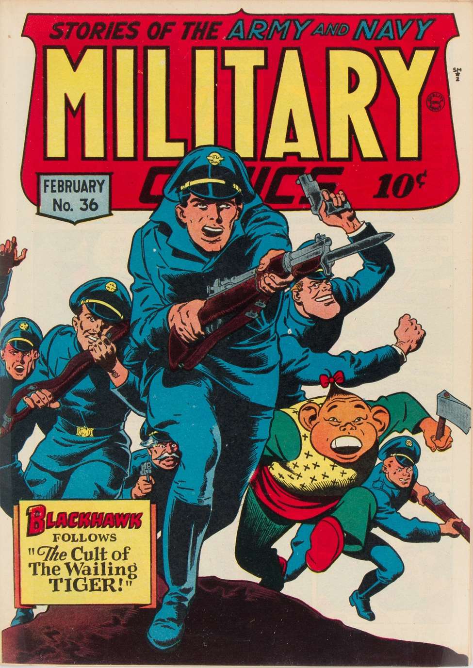 Book Cover For Military Comics 36 - Version 1