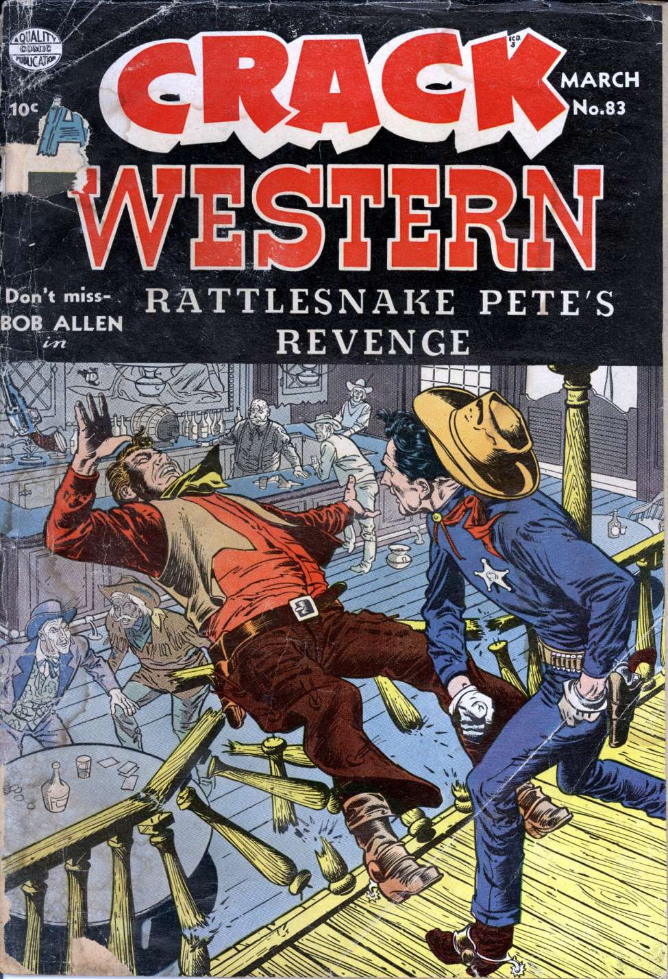 Comic Book Cover For Crack Western 83 (alt) - Version 2