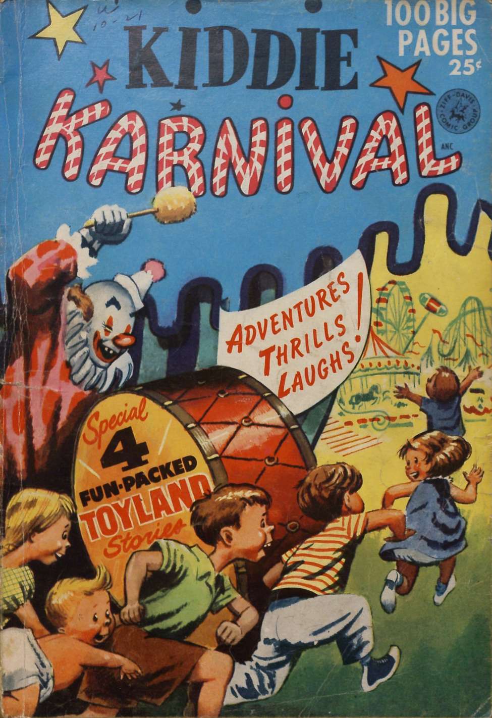 Comic Book Cover For Kiddie Karnival - Version 1