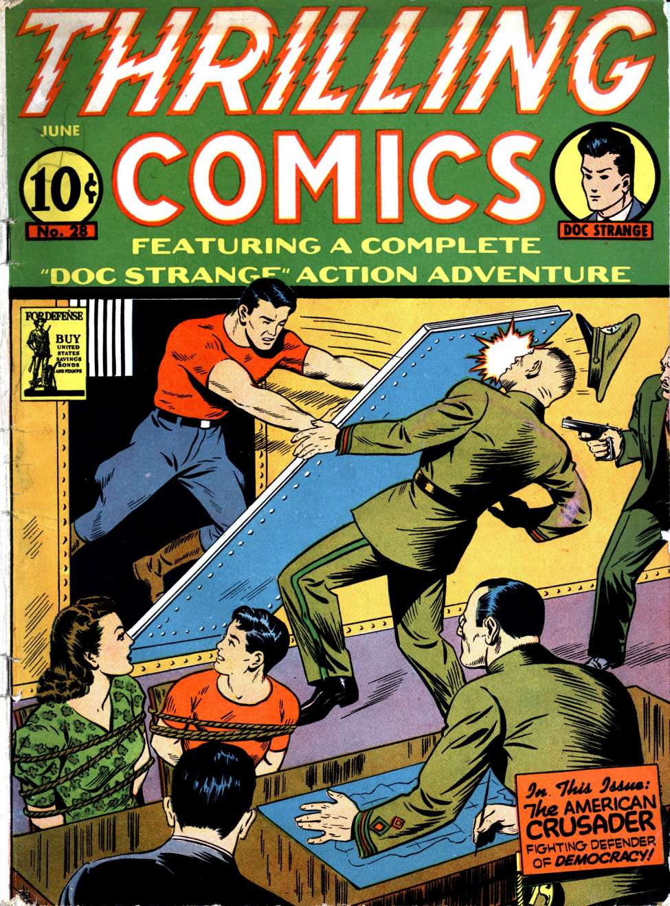 Book Cover For Thrilling Comics 28