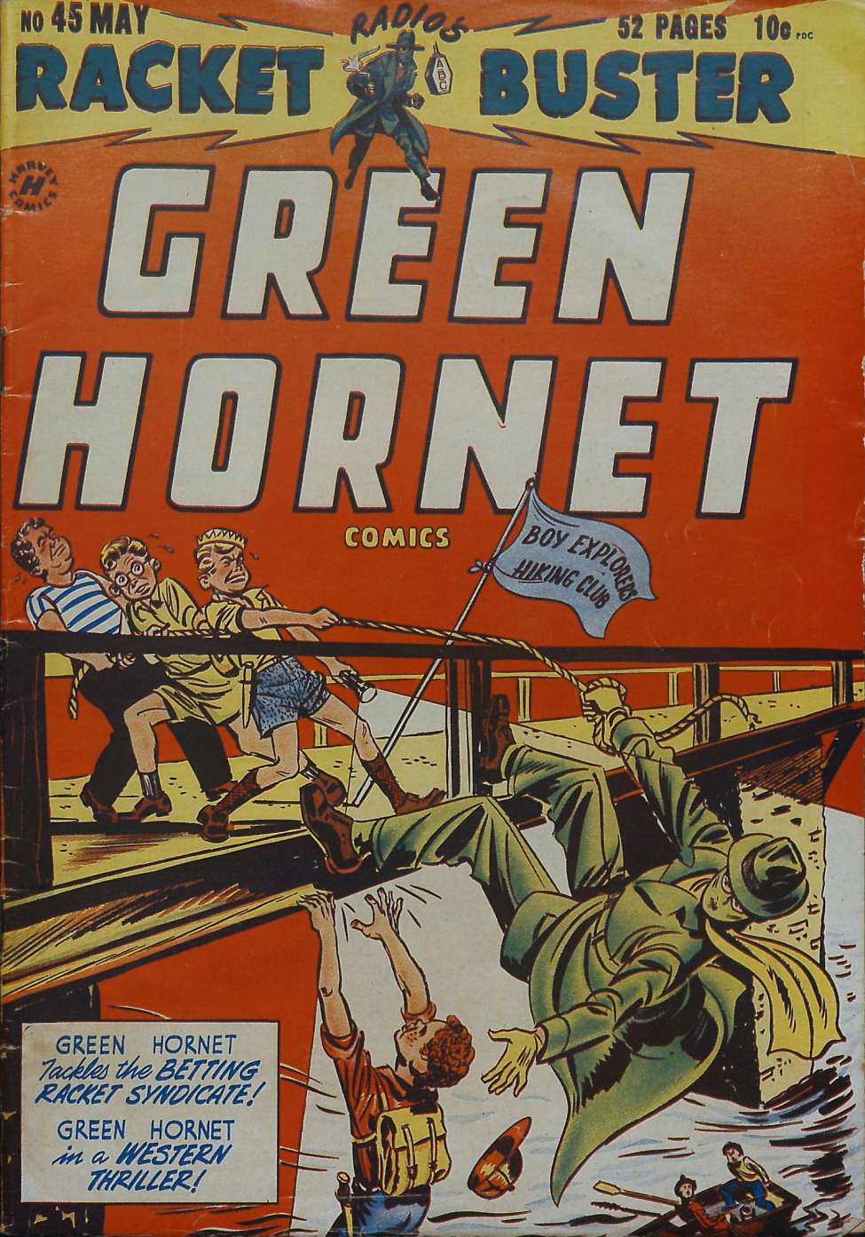 Comic Book Cover For Green Hornet, Racket Buster 45