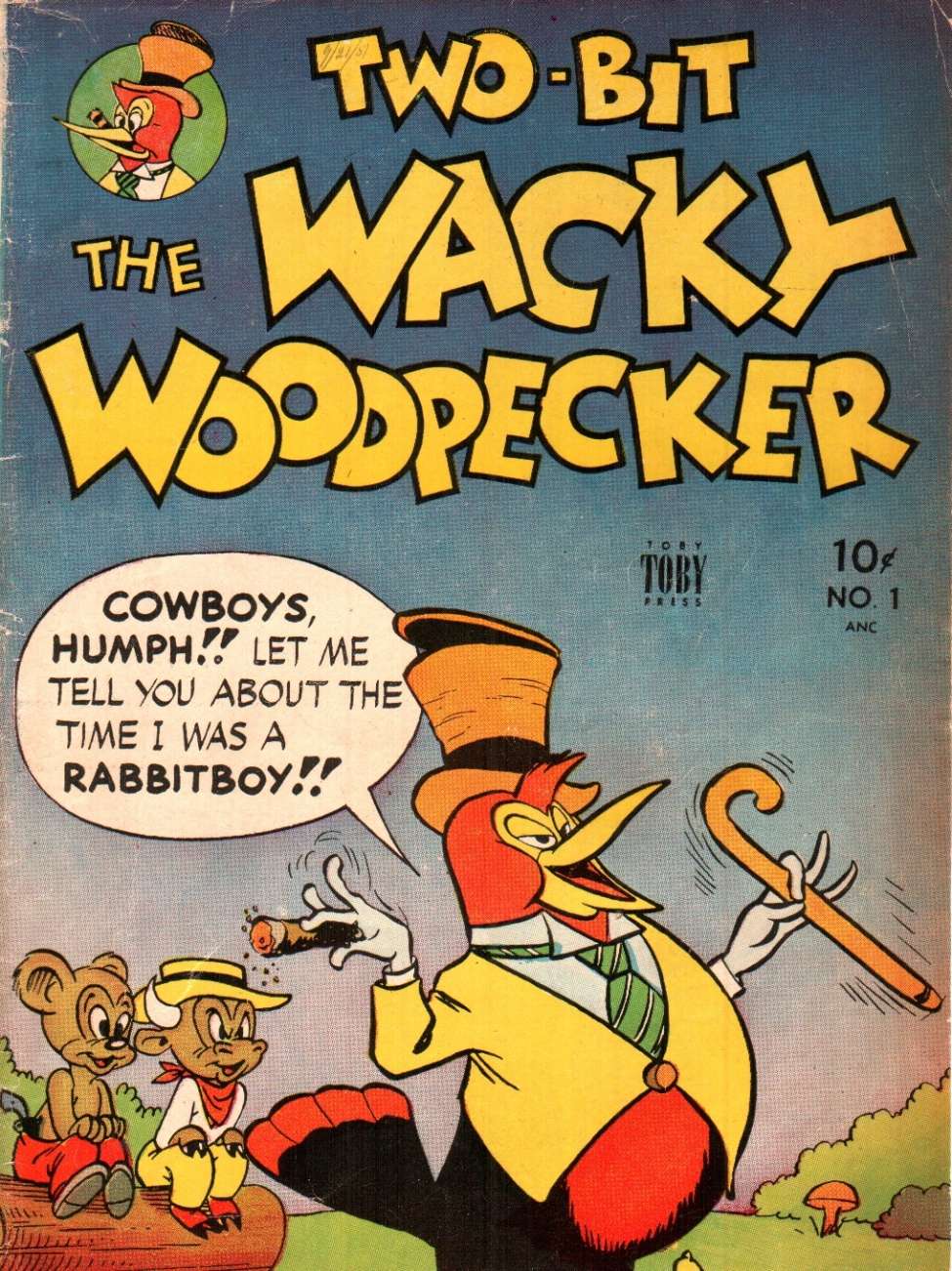 Comic Book Cover For Two-Bit the Wacky Woodpecker 1