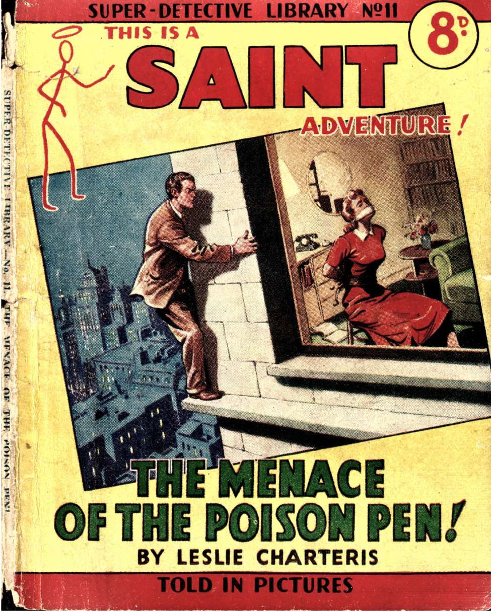 Comic Book Cover For Super Detective Library 11 - The Menace of the Poison Pen!