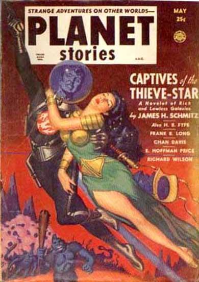 Book Cover For Planet Stories v4 12 - Captives of the Thieve-Star - James H. Schmitz