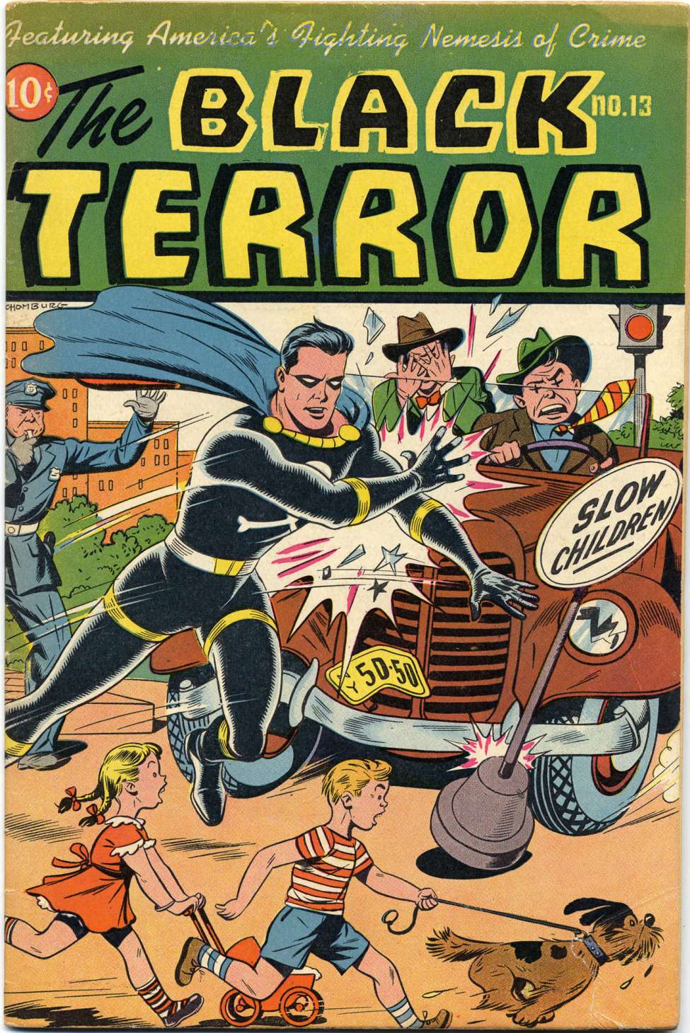 Comic Book Cover For The Black Terror 13