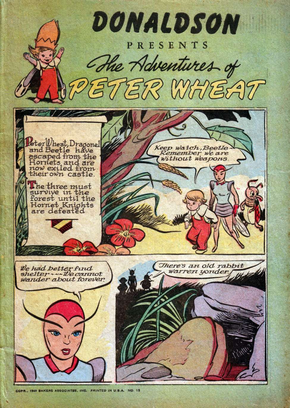Comic Book Cover For The Adventures of Peter Wheat 15