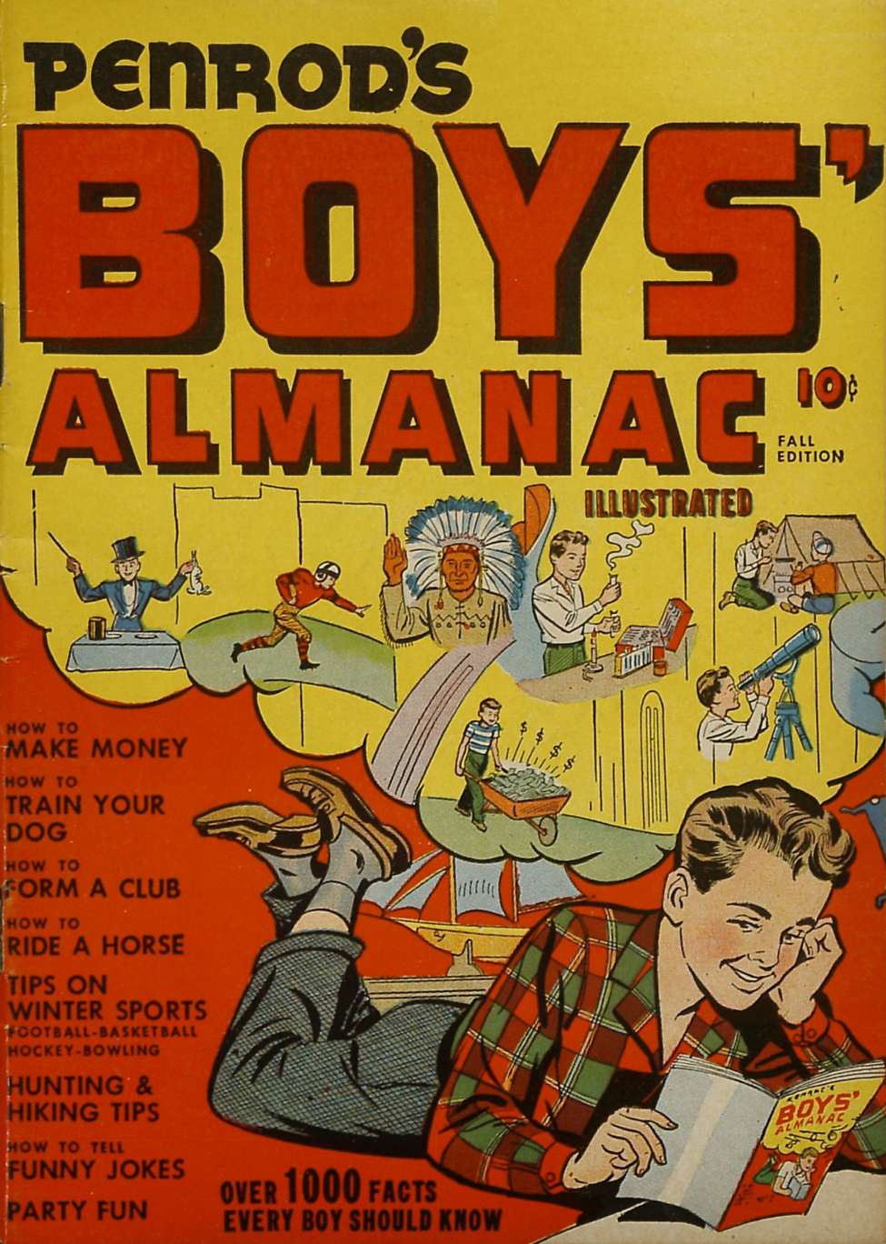 Book Cover For Penrod's Boys' Almanac Illustrated nn
