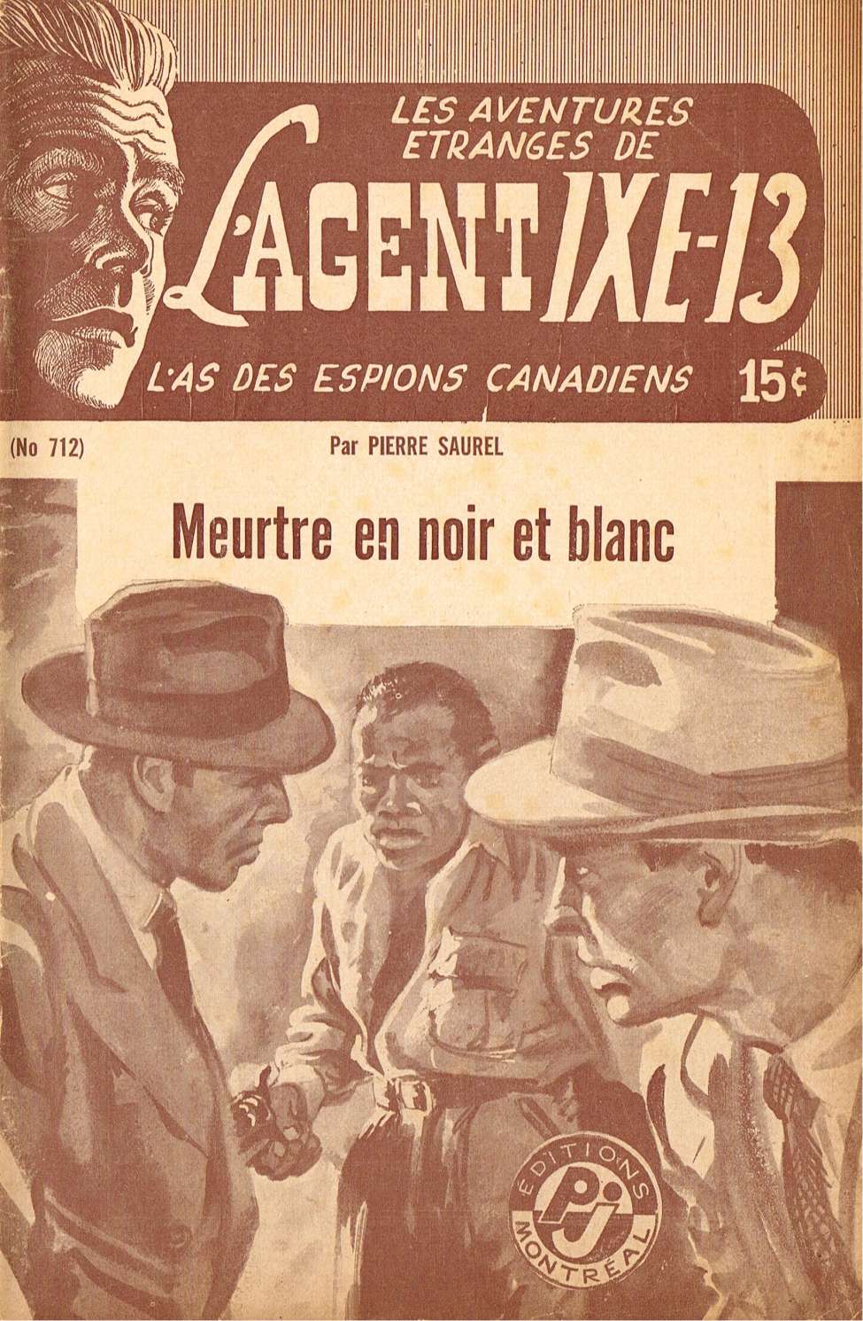 Book Cover For L'Agent IXE-13 v2 712 - Meurtre en noir et blanc
