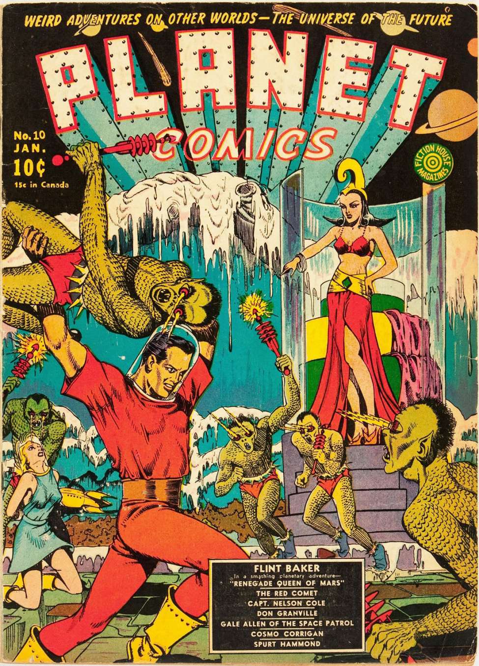 Comic Book Cover For Planet Comics 10