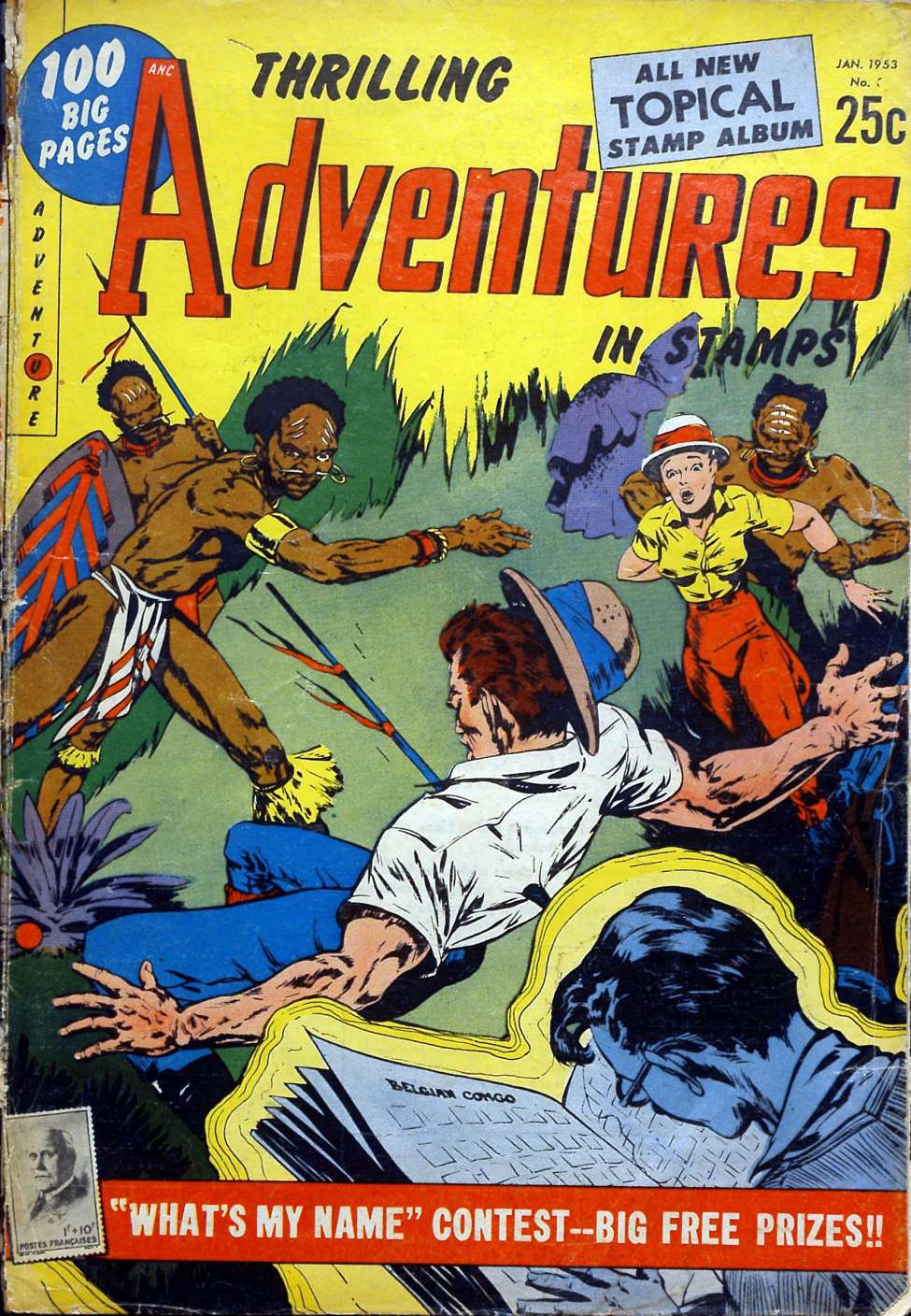 Book Cover For Thrilling Adventures in Stamps 8