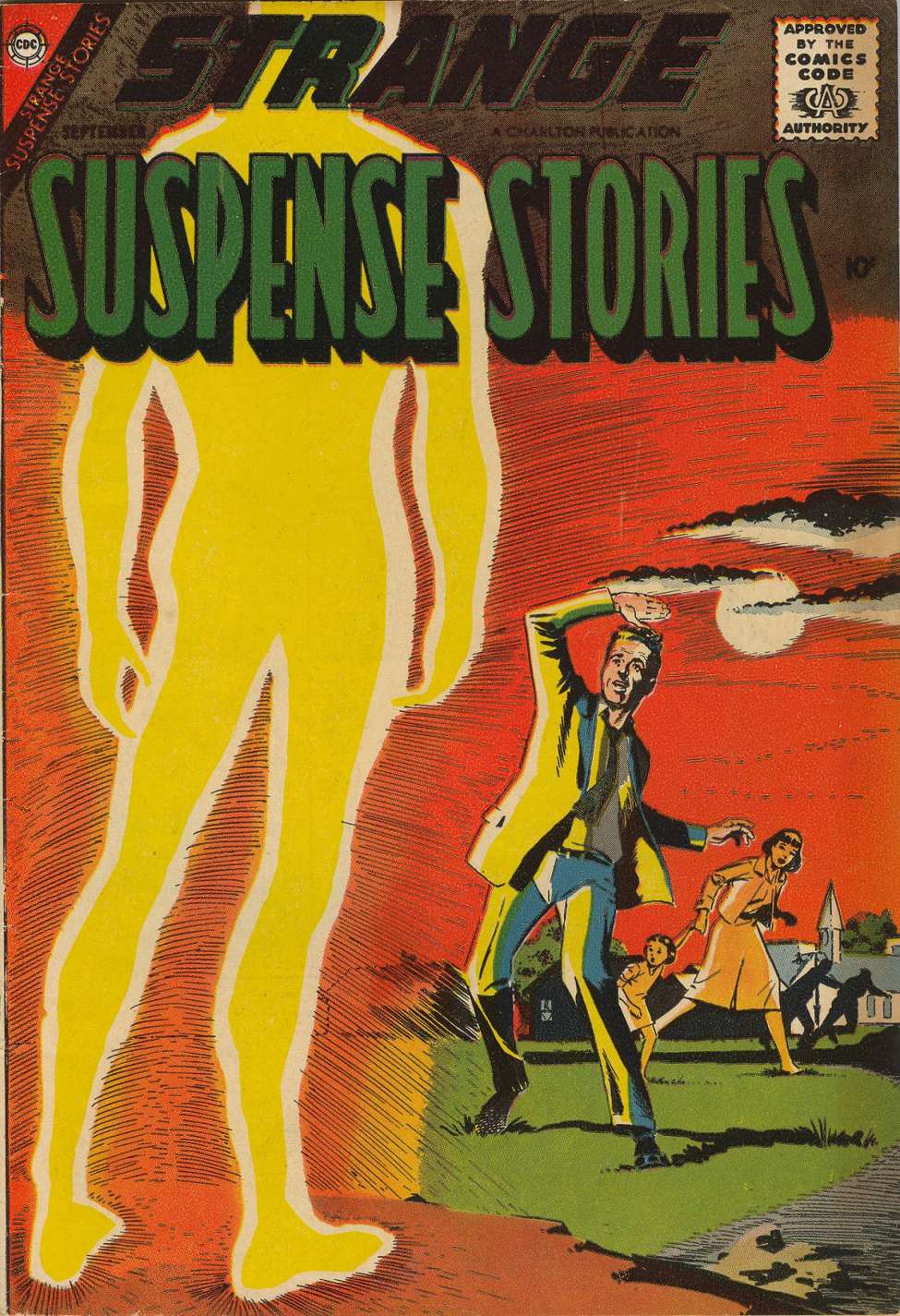 Comic Book Cover For Strange Suspense Stories 38