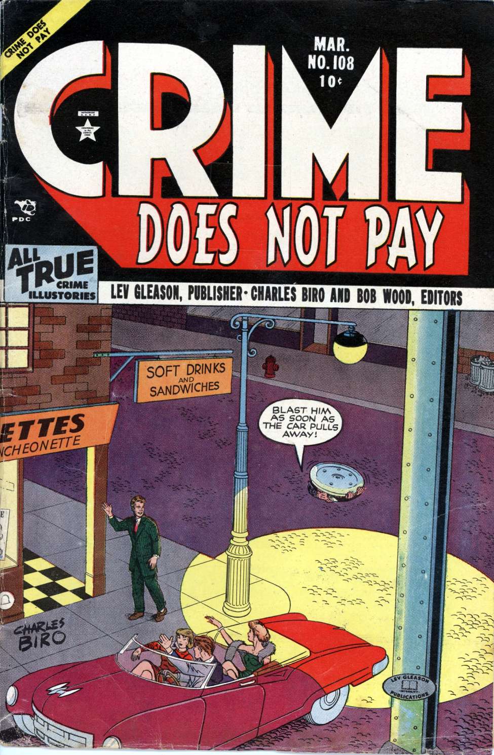 Comic Book Cover For Crime Does Not Pay 108